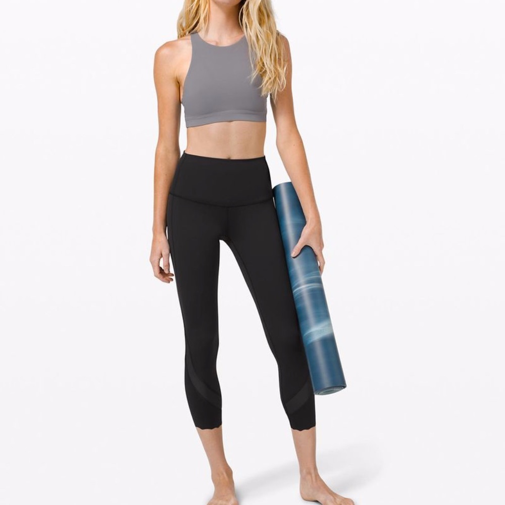 *NWT*LULULEMON Wunder Under HR Crop 23” Sclp BLACK
